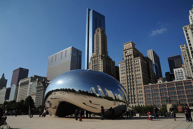 Chicago's Millenium Park and Bean